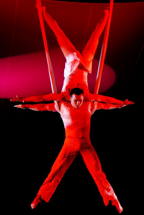 artistik künstler Duo-Emotion in Varieteshow