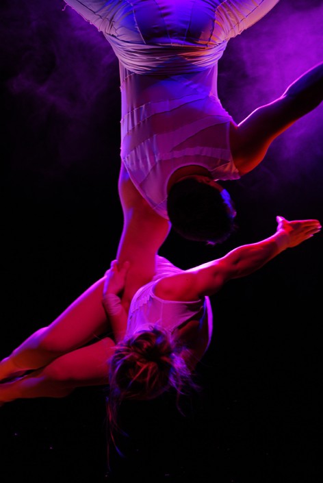 Duo E-Motion live Luftperformance bei Firmenevent